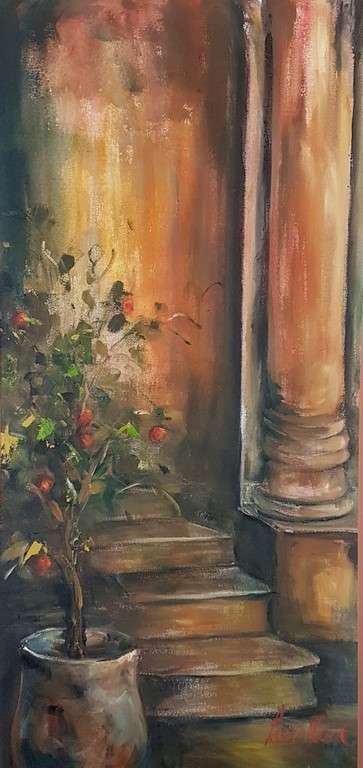 Petro O' Neil - Interior scene. - Large stunner! - Simply beautiful! - Bid now!