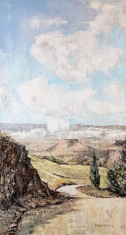 Frederike Stockhuizen - Landscape - A magnificent painting! Investment art! Bid now!