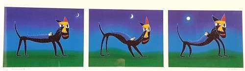 Norman Catherine - Moonwalk - Silkscreen - Edition size of 45! - Magnificent!! Bid now!