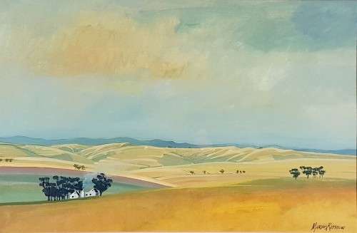 Marius Rossouw - Landscape and farm scene - A beauty!! Bid now!