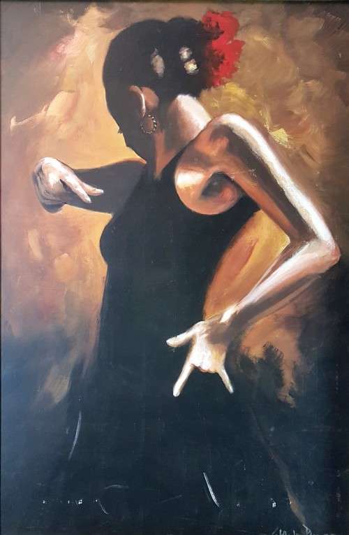 Wilhelm Ploner - Flamingo dancer - A stunning piece of art!! Bid now!!