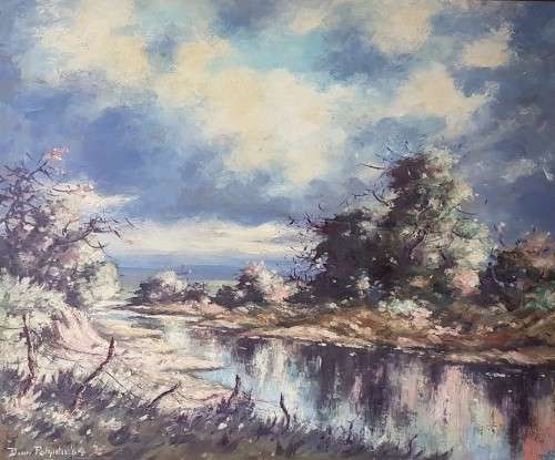 Benn Potgieter - Landscape with approaching storm! - A stunning painting!! Bid now!!