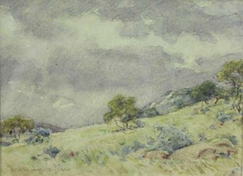 Erich Mayer - Landscape - 1944 - A beautiful little treasure! Bid now!!