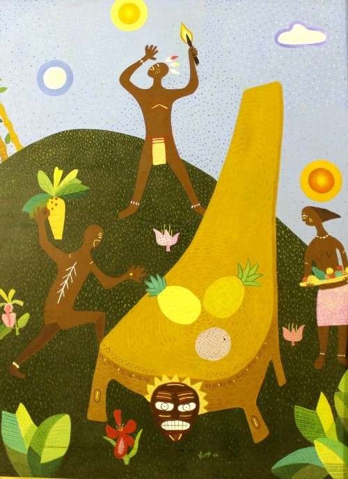 Ricardo Viera (Cuban / American) - Sacrifice - Beautiful International art! Bid now!