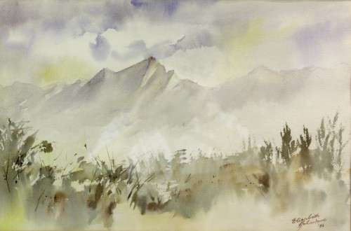 Elizabeth J. Duquette Johnstone. 1918-1995 (US Artist and Socialite)  - A beauty! Bid now!