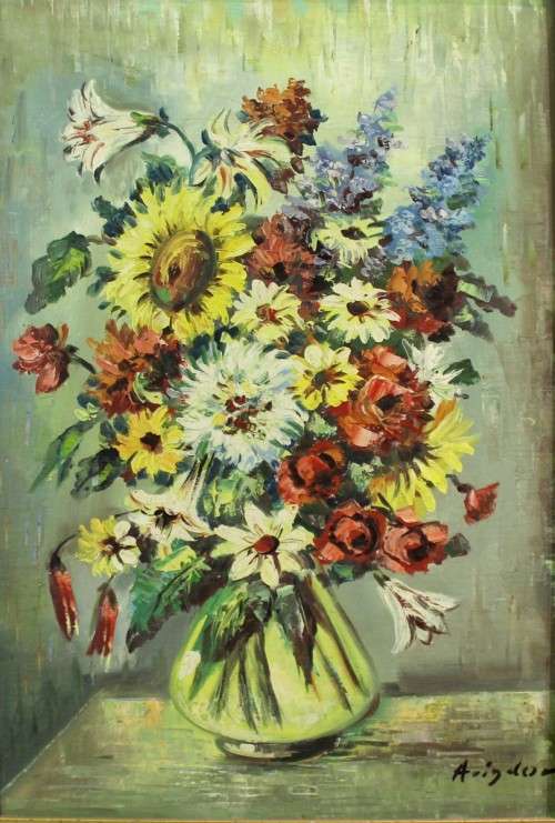 Avigdor - Still life - A beautiful oil painting! Low price, bid now!!