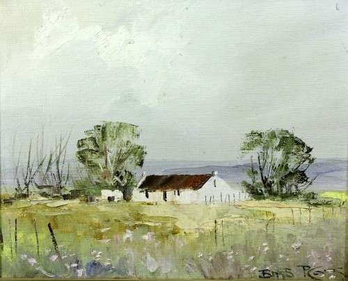 Barb Ploner - Farmscene - A beautiful painting! - Low price! - Bid now!!