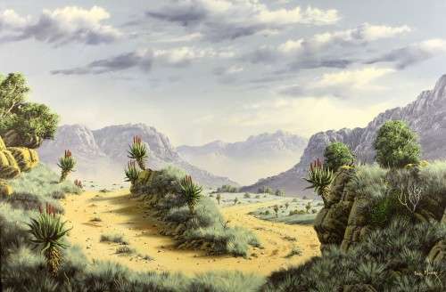 Paul Munro - Mountain path - Stunning painting!! 90cm x 60cm. Investment art!!
