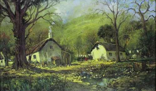 Gabriel de Jongh - Farmhouse washing day