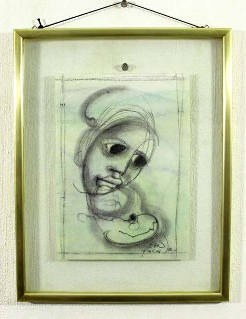 Ben Macala - Abstract face - A little treasure! - Bid now!!