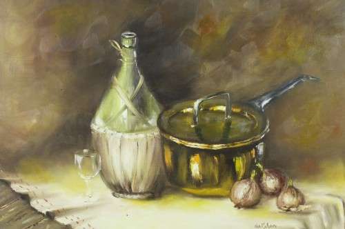 Nel McKeith - Still life - A beautiful oil painting!! Bid now!!