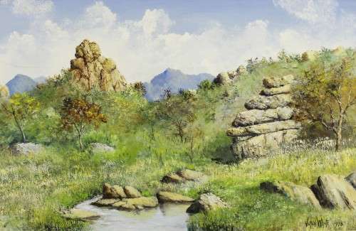 Victor White - Landscape - A beautiful painting! Low, low price!! Bid now!