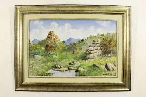Victor White - Landscape - A beautiful painting! Low, low price!! Bid now!