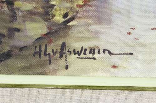 HG van Aswegen - Old District 6 street scene - A beautiful painting! Bid now!