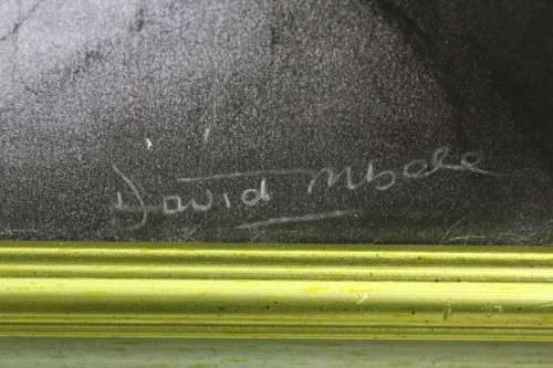 David Mbele - 4 Woman abstract - A beautiful mixed media - Low price, bid now!