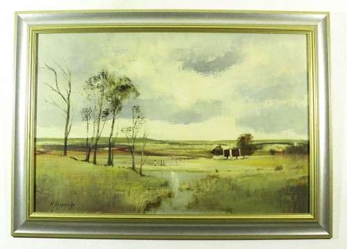 W Hendriks - Landscape with figures - A beautiful painting! Bid now!