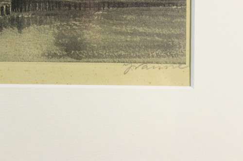 Cape Town Pier - An old print - Signed - A beautiful treasure! - Bid now!