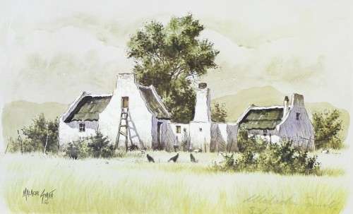 Malachi Smith - Cape Dutch Farm - Signed and editioned - Take a look now!! Giveaway price!