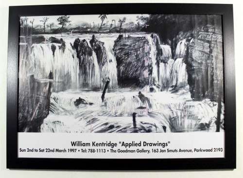 William Kentridge - Applied drawings - Litho exhibition poster - Bid now!!