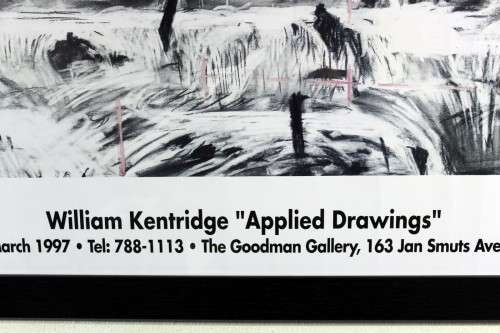 William Kentridge - Applied drawings - Litho exhibition poster - Bid now!!