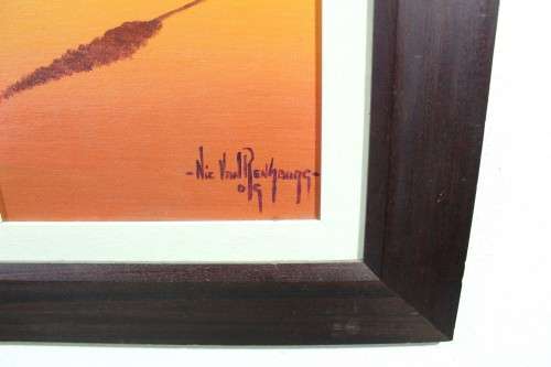 Nic van Rensburg - House in a landscape - Magnificent investment art!! - Bid now!! Free courier!