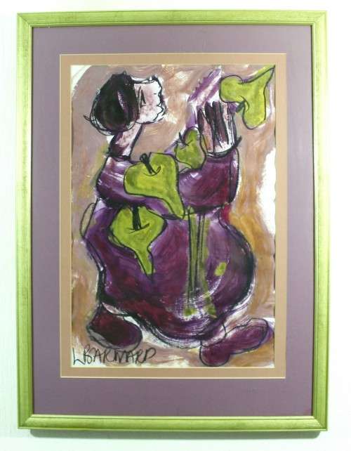 Lynette Barnard - Arum lily seller - A beautiful painting!! Low price, act fast and bid now!!