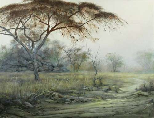 Jung - Landscape - A beautiful oil painting! Bid now!!