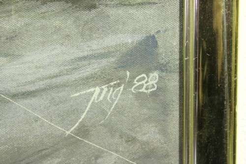 Jung - Landscape - A beautiful oil painting! Bid now!!