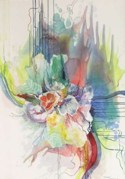 Isabel le Roux - Abstract - A magnificent investment piece!! 96cm x 67cm ! - Bid now!!