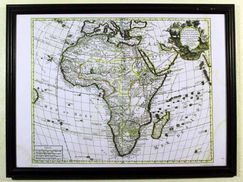 French map of Africa - A lovely print! - Bid now!