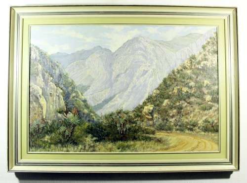 AW Keyser - Dirt road through the mountains - A beautiful painting! Bid now!