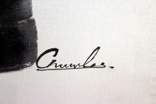 Crumles - High heel shoe with little men - A stunning collage!! 200cm x 145cm! A treasure, bid now!!