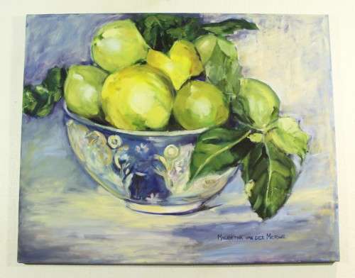 Magrietha van der Merwe - Still life - A lovely oil painting!! Act fast and bid now!!