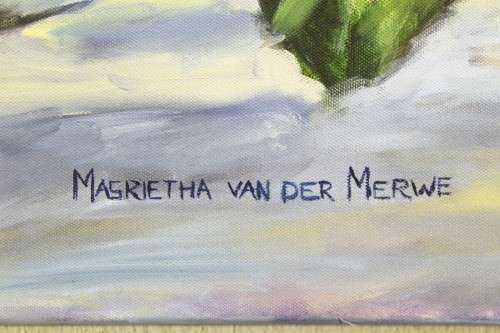 Magrietha van der Merwe - Still life - A lovely oil painting!! Act fast and bid now!!