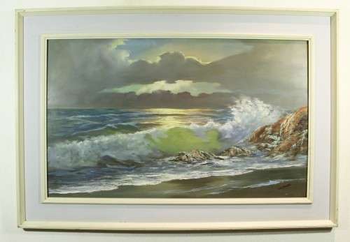 JL Faure - Seascape - A stunning painting!! Bid now!!