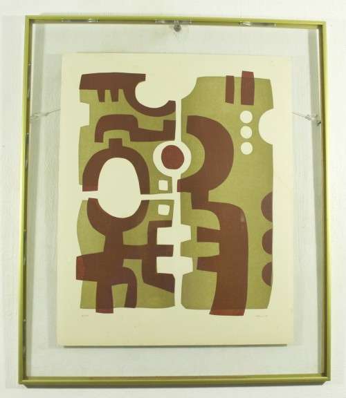 Hannes Harrs - Abstract form green - Limited edition - What a beauty!! Bid now!