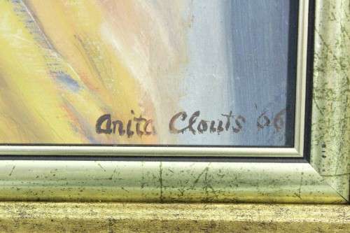 Anita Clouts - Two ladies - Beautiful art!! Bid now!!