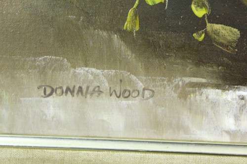 Donna Wood - Still life flowers - Stunning art!! Bid now!!