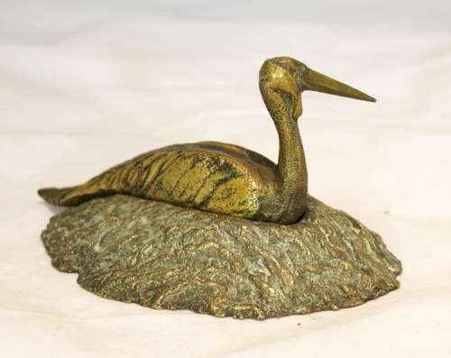 Keith Calder - Blue crane on nest - Magnificent!! Bid now!!