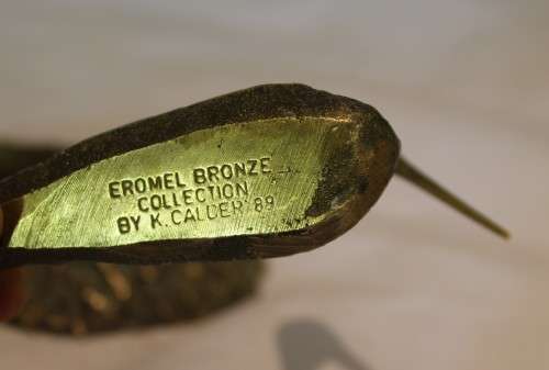 Keith Calder - Blue crane on nest - Magnificent!! Bid now!!