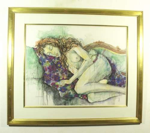 Loraine Campbell - Nude study - A stunning painting! - A large beauty! Bid now!