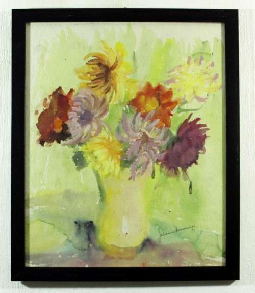 Johanna Wassenaar - Still life flowers - A beautiful painting! Low price, bid now!!