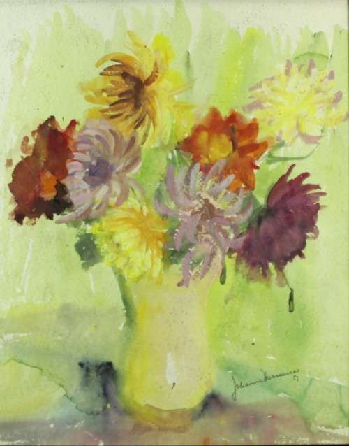 Johanna Wassenaar - Still life flowers - A beautiful painting! Low price, bid now!!
