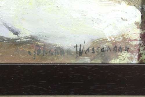 Johanna Wassenaar - Still life - Purple flowers - A beautiful painting! Low price, bid now!!