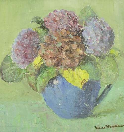 Johanna Wassenaar - Still life - Christmas Rose - A beautiful painting! Low price, bid now!!