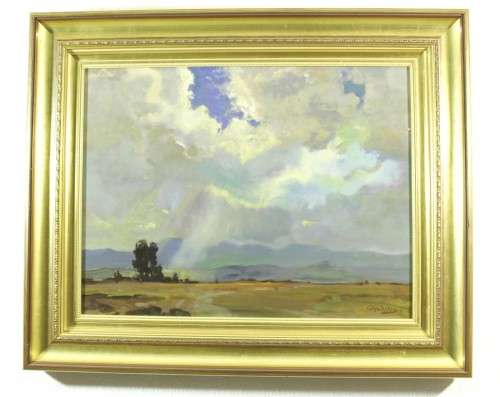 Walter Gilbert Wiles - Clouds over a landscape - Stunning investment art! Bid now! *Free courier