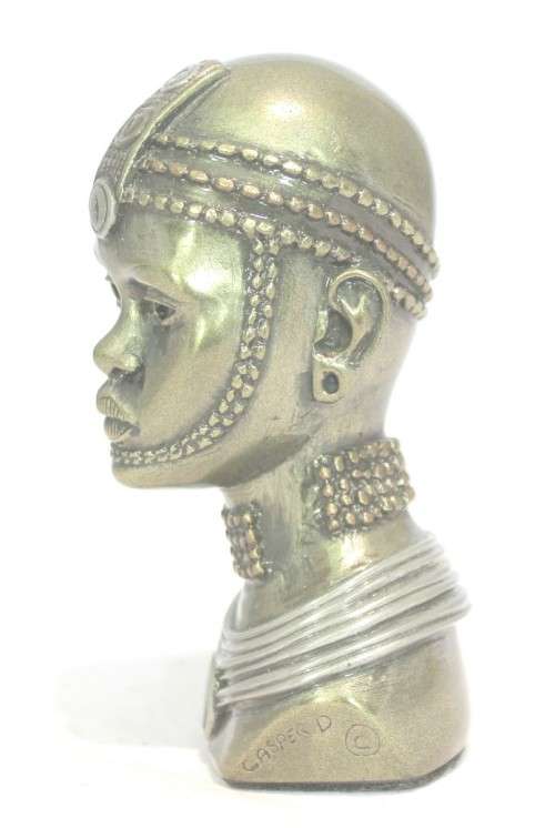 Casper Darare - Young Masai girl - Cold casting - Magnificent!! Bid now!