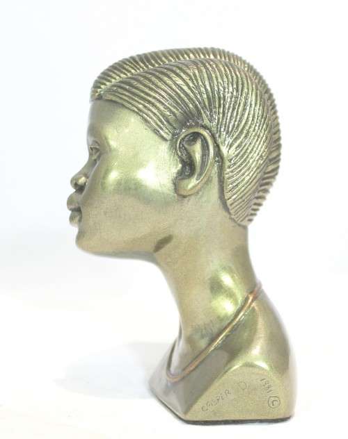 Casper Darare - Young Zulu bride - Cold casting - Magnificent!! Bid now!