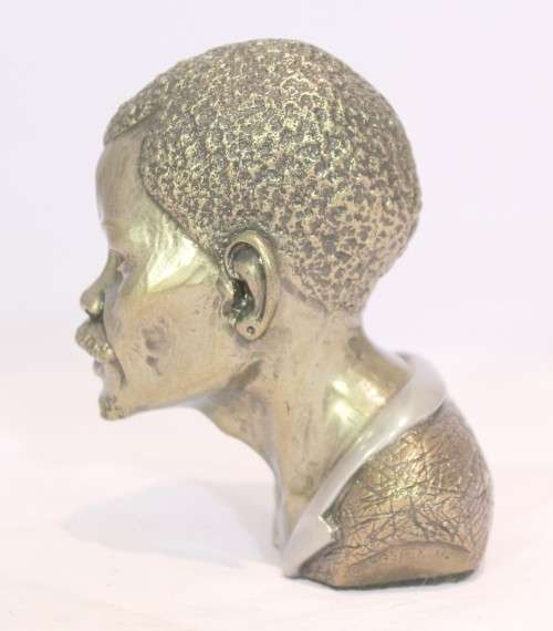 Casper Darare - Ndebele man - Cold casting - Magnificent!! Bid now!