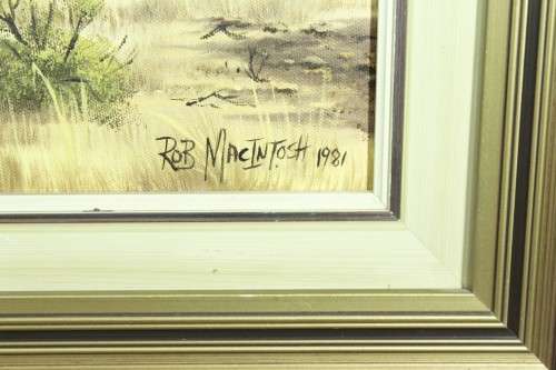 Rob MacIntosh - Eucalyptus trees in a landscape - A beautiful painting!! Bid now!